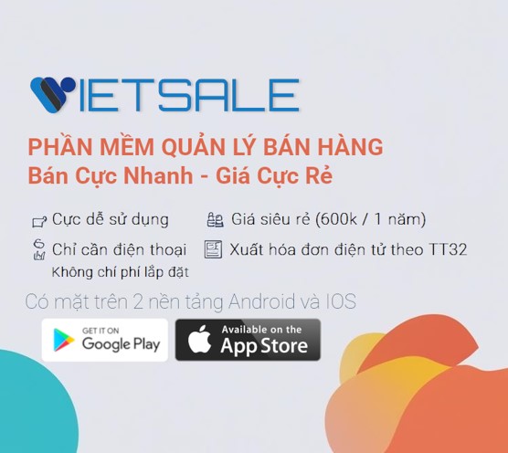 Phần mềm quản lý bán hàng VietSale