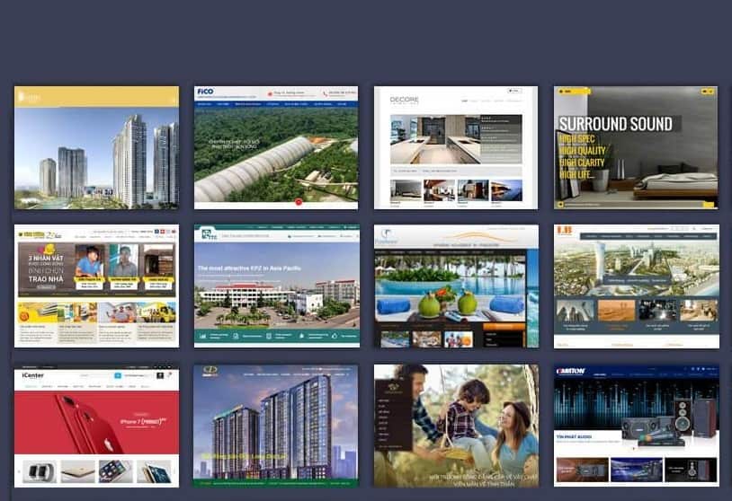 Mẫu website tại hanamweb